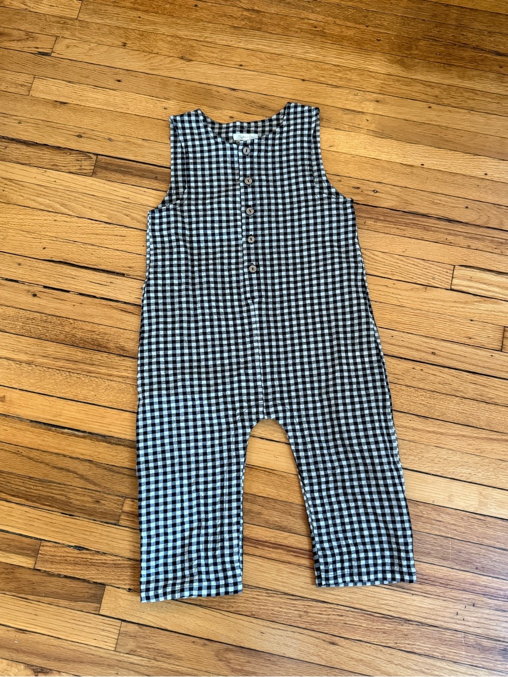 Rylee + Cru Black and White Gingham Jumper